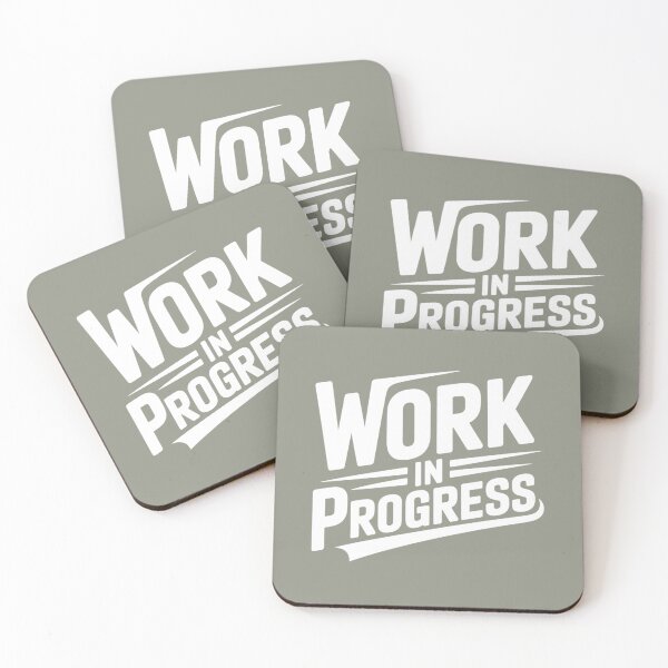 Item preview, Work In Progress – Motivational Quote Typography Design designed and sold by ABLAT-CREATIONS.
