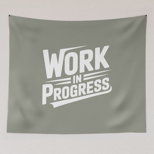 Item preview, Work In Progress – Motivational Quote Typography Design designed and sold by ABLAT_CREATIONS.