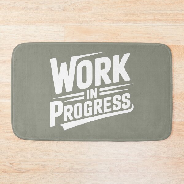 Item preview, Work In Progress – Motivational Quote Typography Design designed and sold by ABLAT_CREATIONS.