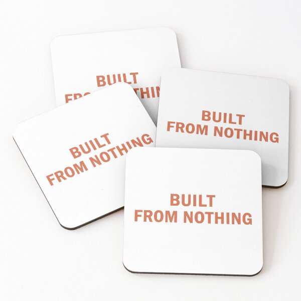 Item preview, Built From Nothing – Bold Motivational Quote Art designed and sold by andry01.