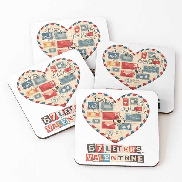 Item preview, 67 Letters One Valentine – Vintage Postal Heart Valentine Shirt designed and sold by MORIANZPOD.
