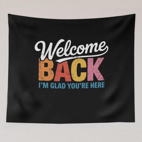 Item preview, Welcome Back Vintage Quote – I’m Glad You’re Here Classroom Message designed and sold by flagylART.