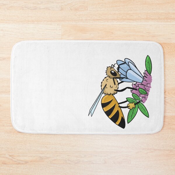 Item preview, Bee on flowers designed and sold by LePlumArt.
