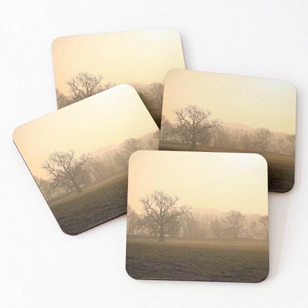 Item preview, Countryside Field Sunrise Silhouette | Peaceful Rural Landscape Photography designed and sold by leonwoods.