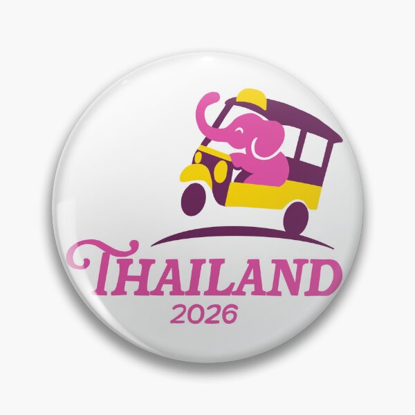 Item preview, Bangkok Thailand 2026 International Convention Pins Stickers Notebooks designed and sold by RegalitosParaTi.
