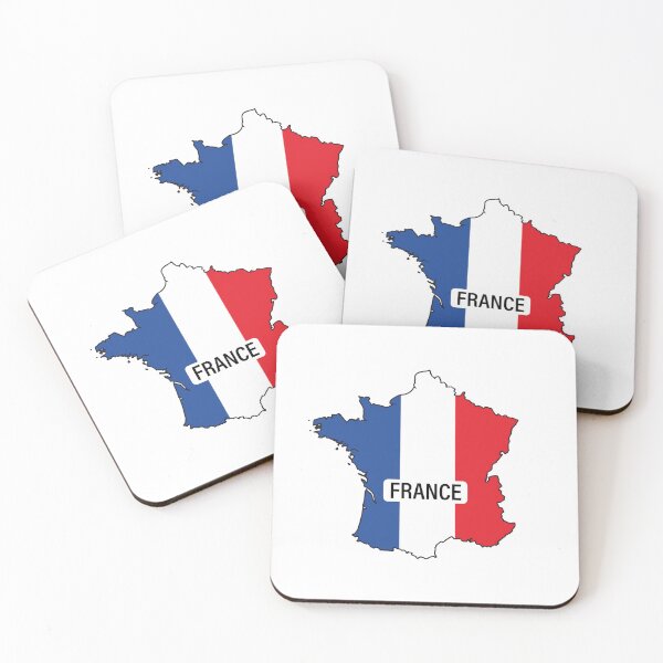 Item preview, FRANCE Flag Map designed and sold by Amy's pet prints.