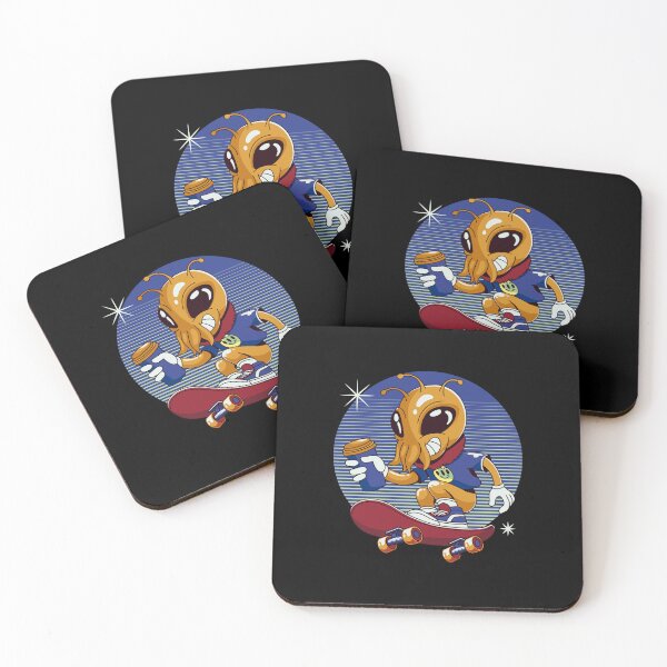 Item preview, Alien Skater Coffee Run Streetwear Art designed and sold by Ebrandts Design.