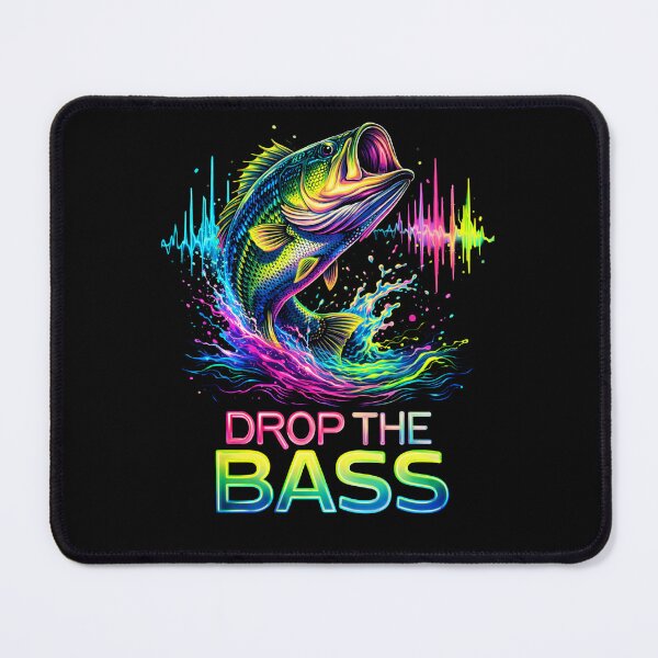 Item preview, Drop The Bass Neon Fish Rave Festival Design designed and sold by KapiPrint.