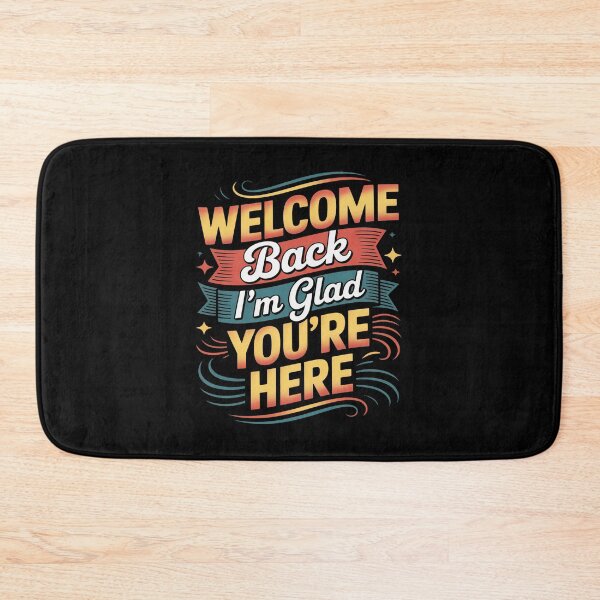 Item preview, Welcome Back Retro Quote – I’m Glad You’re Here School Message designed and sold by flagylART.