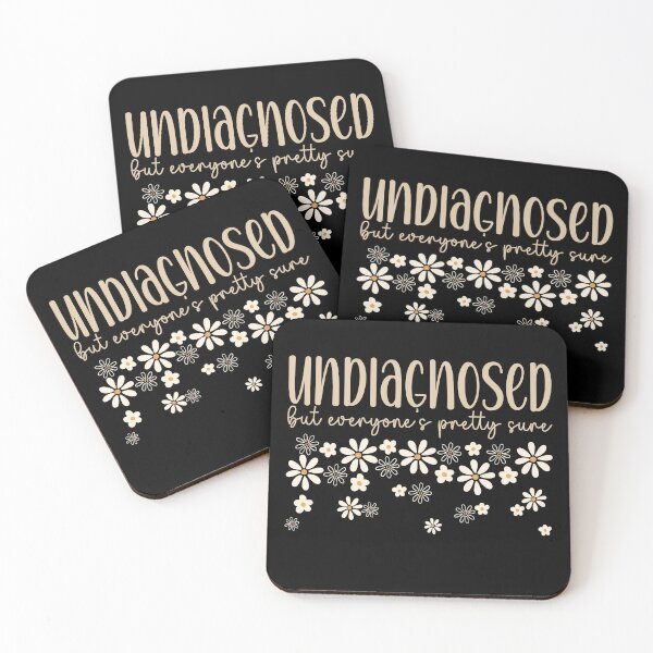 Item preview, Undiagnosed But Something Ain’t Right Dark Humor Funny Mental Health designed and sold by T-DESIGNEDZ.