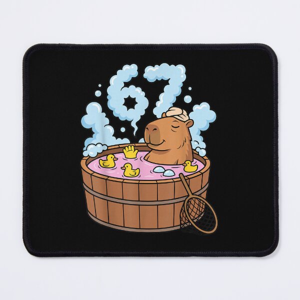 Item preview, Capybara Bath Tub 67 Relaxed Funny Meme Animal Art for Men Women Kids , Capybara Gift Lover designed and sold by DZIRI NAJAT.