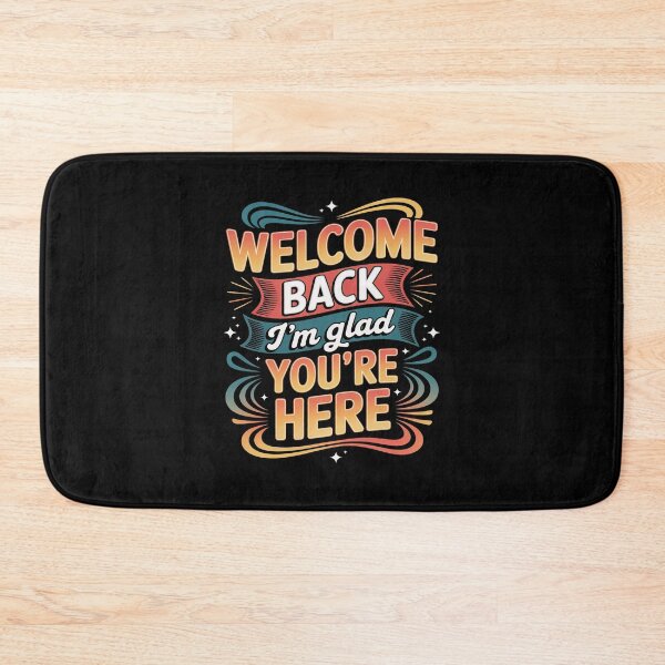 Item preview, Welcome Back Retro Quote – I’m Glad You’re Here School Message designed and sold by flagylART.