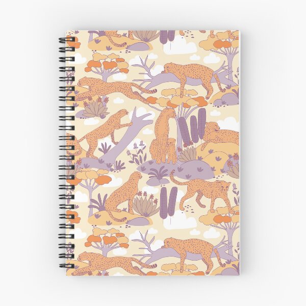 Item preview, Cheetahs in the Clouds - Orange and violet designed and sold by pholiumsigma_design.