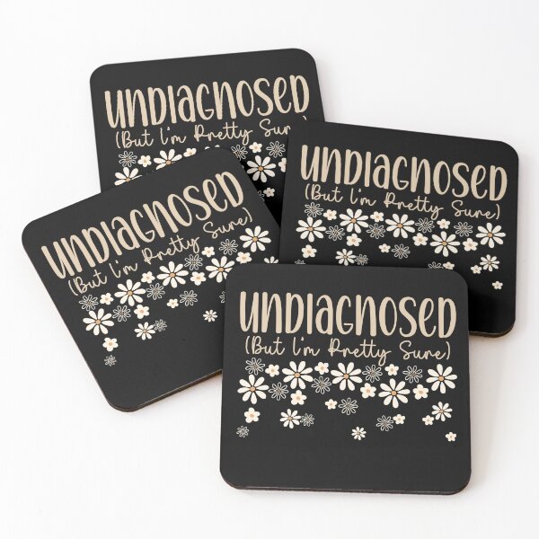 Item preview, Undiagnosed But Something Ain’t Right Dark Humor Funny Mental Health designed and sold by T-DESIGNEDZ.