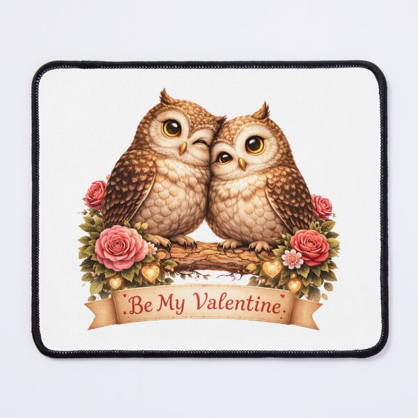 Item preview, Valentines Day A Romantic Illustration of Enchanted Owls designed and sold by shockart-pl.