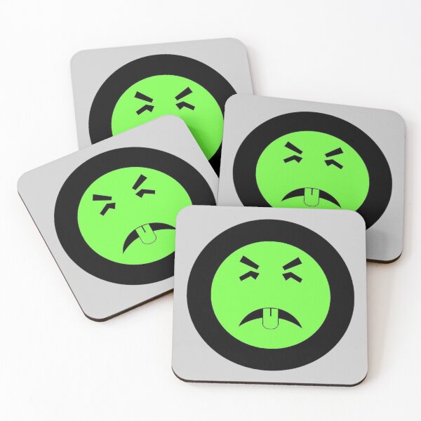 Item preview, Grossed-Out Green Face Sticker | Funny Sick Emoji Expression designed and sold by SimplyJasper.