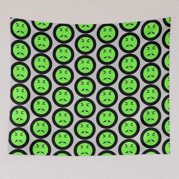 Item preview, Grossed-Out Green Face Sticker | Funny Sick Emoji Expression designed and sold by SimplyJasper.