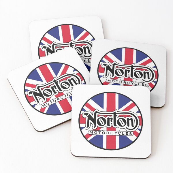 Item preview, Norton Motorcycles Vintage British Heritage Logo with Union Jack designed and sold by CharlieDesings.