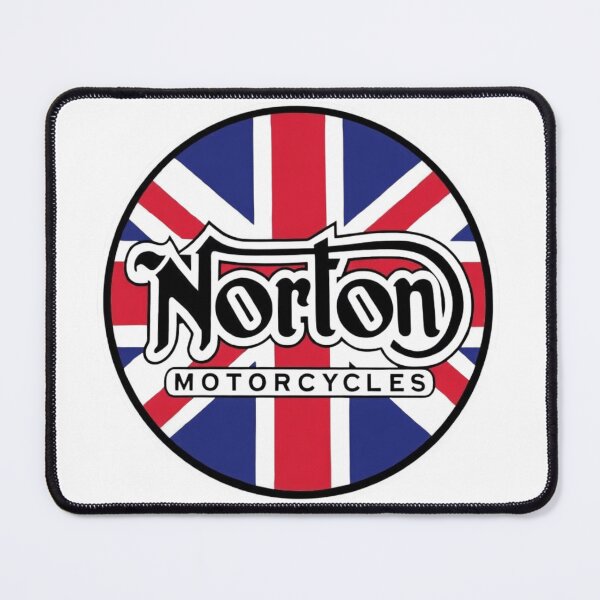 Item preview, Norton Motorcycles Vintage British Heritage Logo with Union Jack designed and sold by CharlieDesings.
