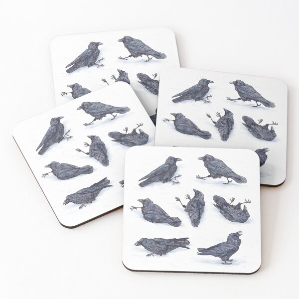 Item preview, Ravens in the snow designed and sold by GaiaSorrentino.