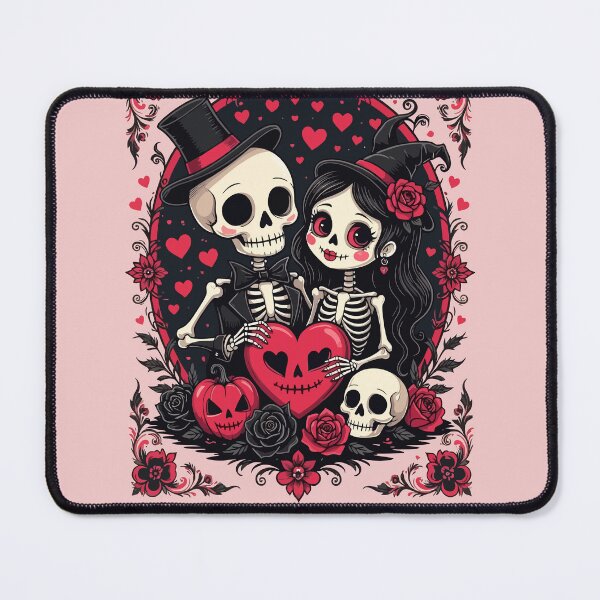Item preview, Valloween Loving Skeleton Couple designed and sold by taiche.