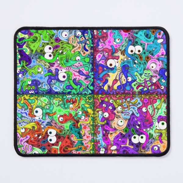 Item preview, Color Tiles #1B - A colony of sticky creatures designed and sold by liquid-print.