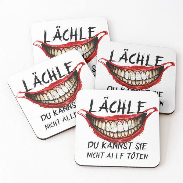 Item preview, Lächle Du Kannst Sie Nicht Alle Töten Dark Humor German Quote designed and sold by hussain-dz.