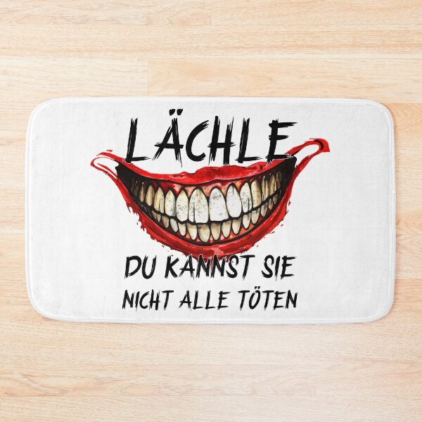 Item preview, Lächle Du Kannst Sie Nicht Alle Töten Dark Humor German Quote designed and sold by hussain-dz.