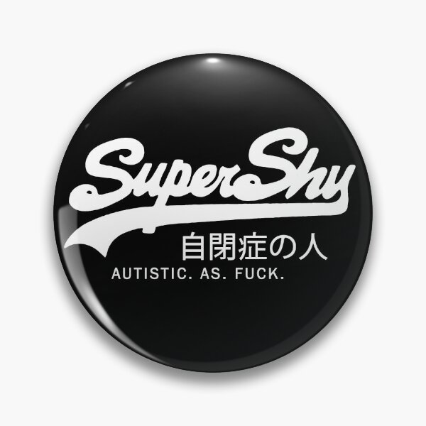 Item preview, Autistic Pride SuperShy Vintage White designed and sold by MoonlightSand.