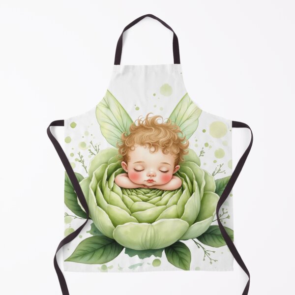 Item preview, Celery Bloom Fairy – Enchanted Sleeping Baby Sprite designed and sold by Dream Bloom Gallery.