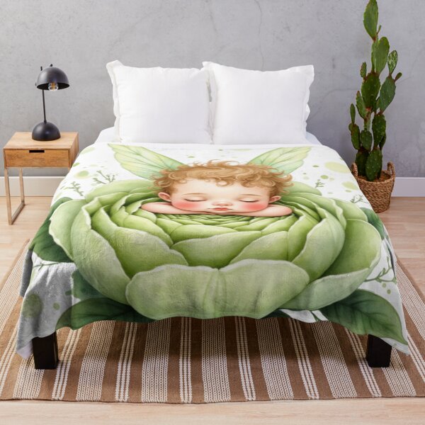 Item preview, Celery Bloom Fairy – Enchanted Sleeping Baby Sprite designed and sold by Oonward2021.