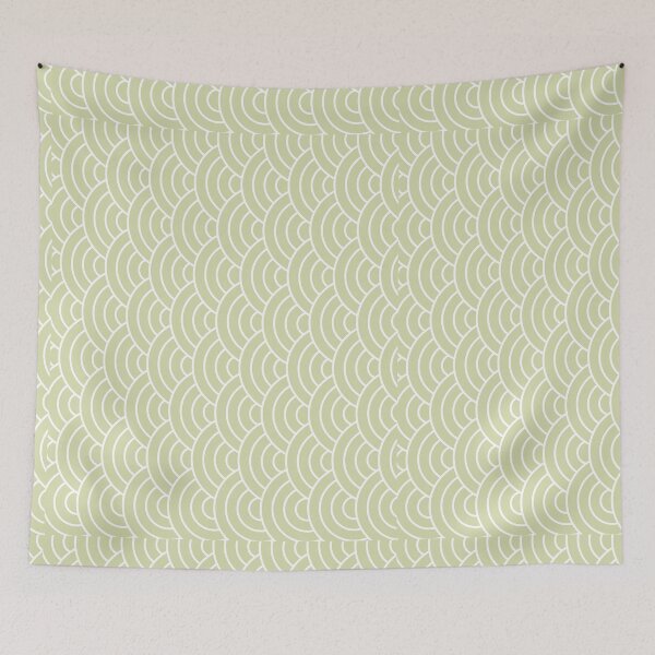 Item preview, Olive Green Geometric Waves – Modern Wall & Office Art designed and sold by ArtwithRabbit.
