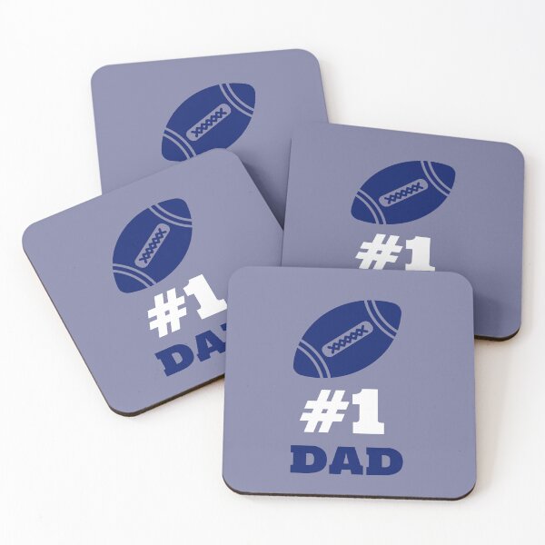 Item preview, #1 Dad Football Design – Sports Fan Gift  designed and sold by Golden Blaze Studio.