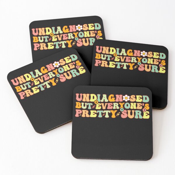 Item preview, Undiagnosed But Something Ain’t Right Dark Humor Funny Mental Health designed and sold by T-DESIGNEDZ.