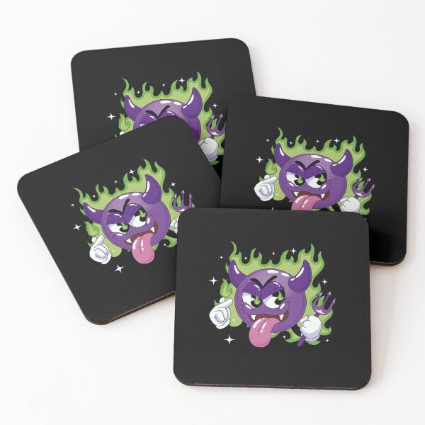 Item preview, Purple Devil Emoji Green Flame Streetwear Art designed and sold by Ebrandts Design.