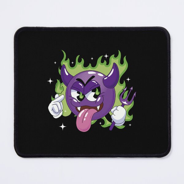Item preview, Purple Devil Emoji Green Flame Streetwear Art designed and sold by Ebrandts Design.