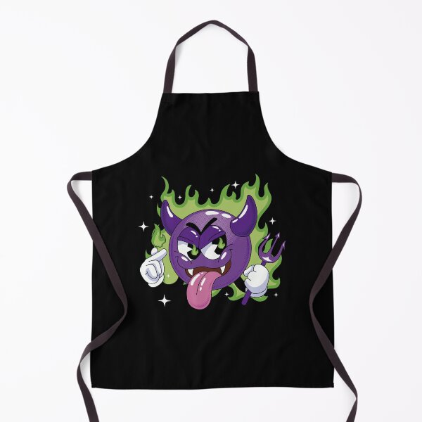 Item preview, Purple Devil Emoji Green Flame Streetwear Art designed and sold by Ebrandts Design.