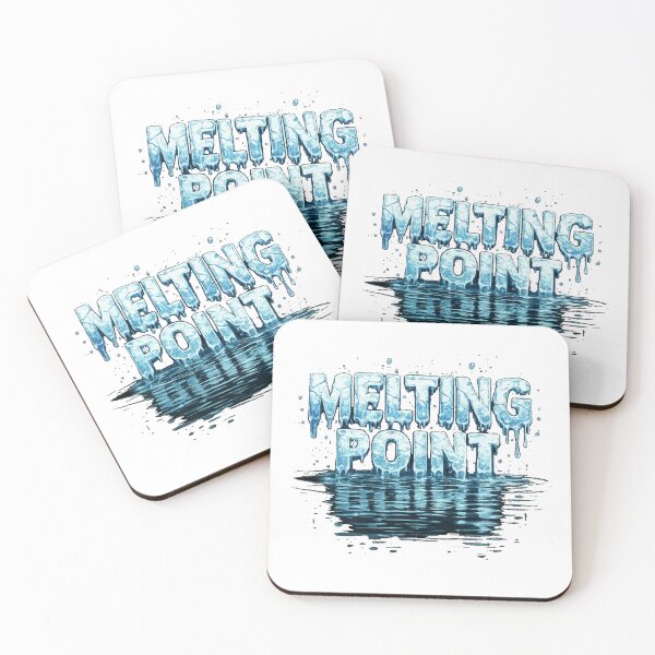 Item preview, Melting Point Ice Text T-Shirt | Cool Frozen Typography Design designed and sold by KDesignCrafts.