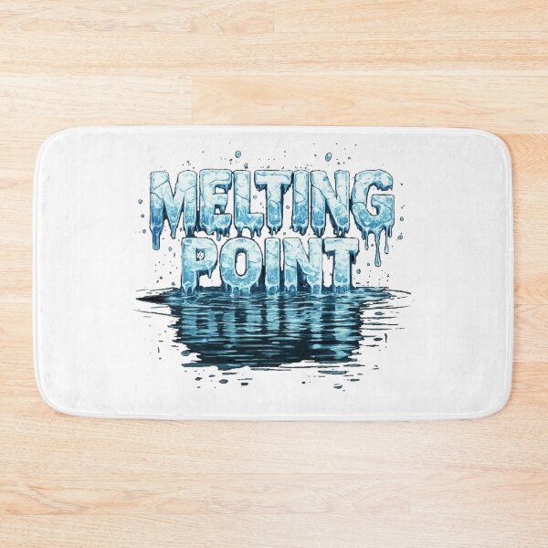 Item preview, Melting Point Ice Text T-Shirt | Cool Frozen Typography Design designed and sold by KDesignCrafts.