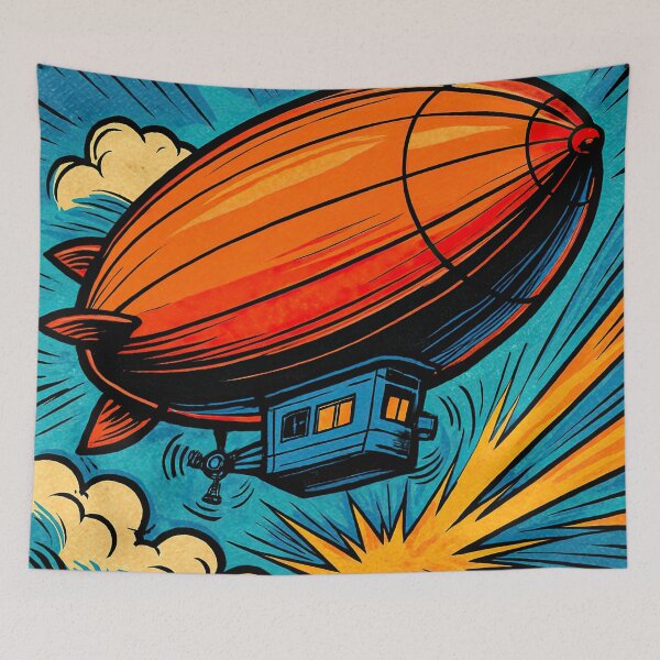 Item preview, Dirigible balloon  | Comics stylCartoone -  designed and sold by ComicsFactory.