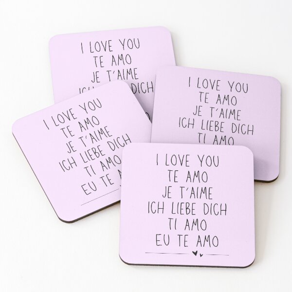 Item preview, I Love You in Every Language | Minimal Valentine’s Day Card / Print designed and sold by SimplyJasper.