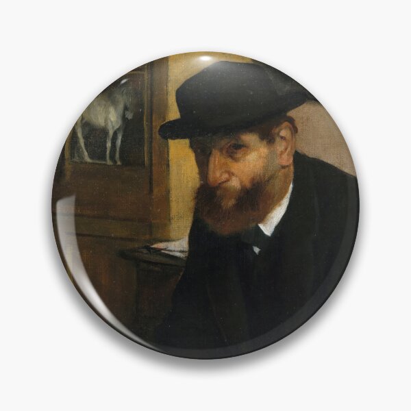 Item preview, The Collector of Prints by Edgar Degas: Bohemian Art Collector Portrait Poster designed and sold by artofuniverse.