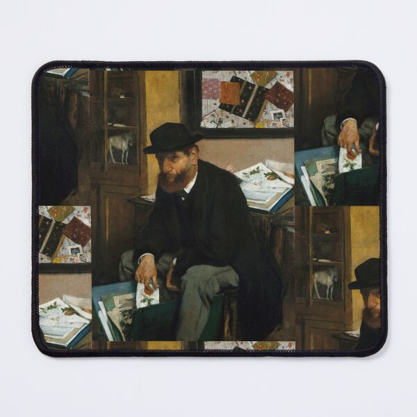 Item preview, The Collector of Prints by Edgar Degas: Bohemian Art Collector Portrait Poster designed and sold by artofuniverse.