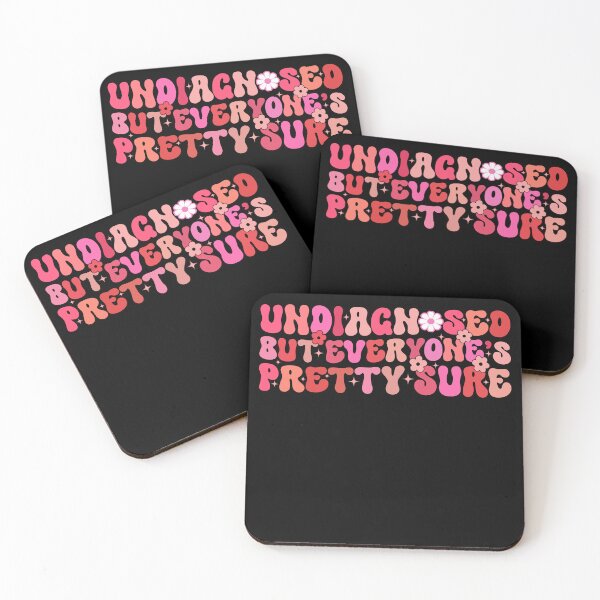 Item preview, Undiagnosed But Something Ain’t Right Dark Humor Funny Mental Health designed and sold by T-DESIGNEDZ.