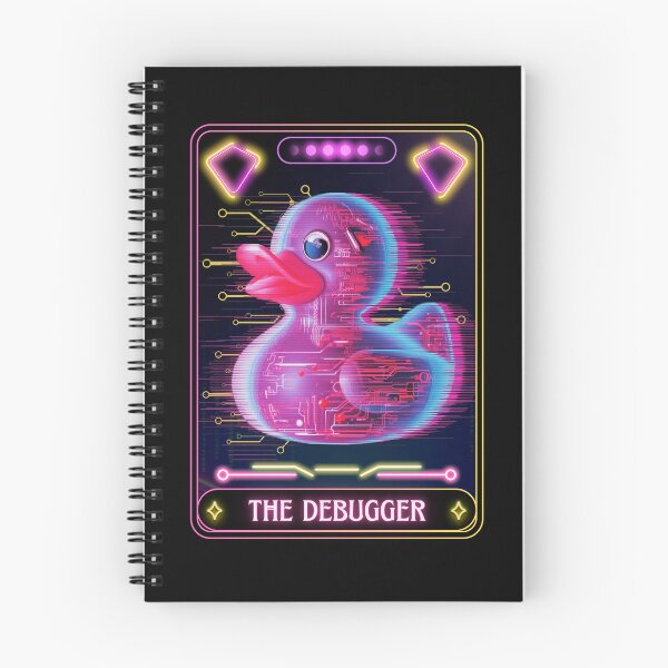 Item preview, The Debugger Tarot Card - Sci-Fi Rubber Duck Glitch Art designed and sold by JB-designstudio.
