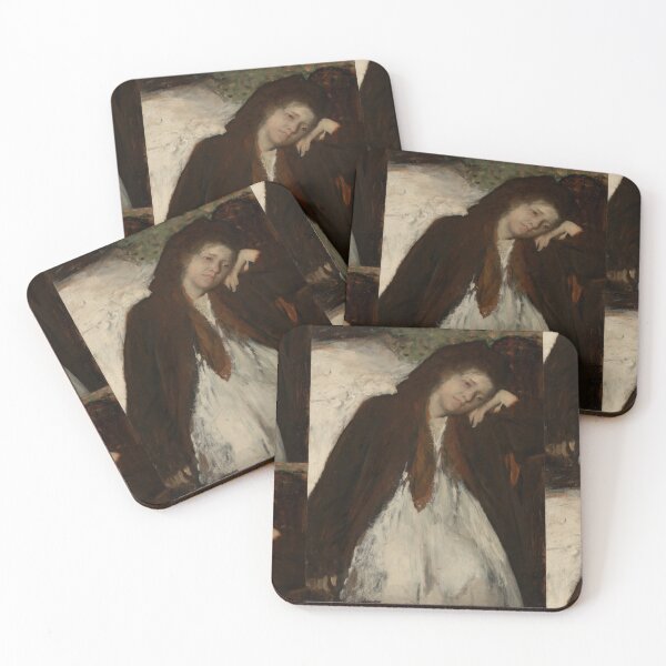 Item preview, The Convalescent by Edgar Degas: Melancholic Impressionist Portrait Poster designed and sold by artofuniverse.