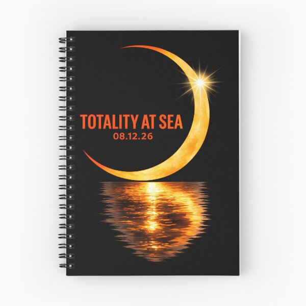 Item preview, Total Solar Eclipse 12th August 2026 Totality at Sea  Sky Watchers  designed and sold by gear-posters.