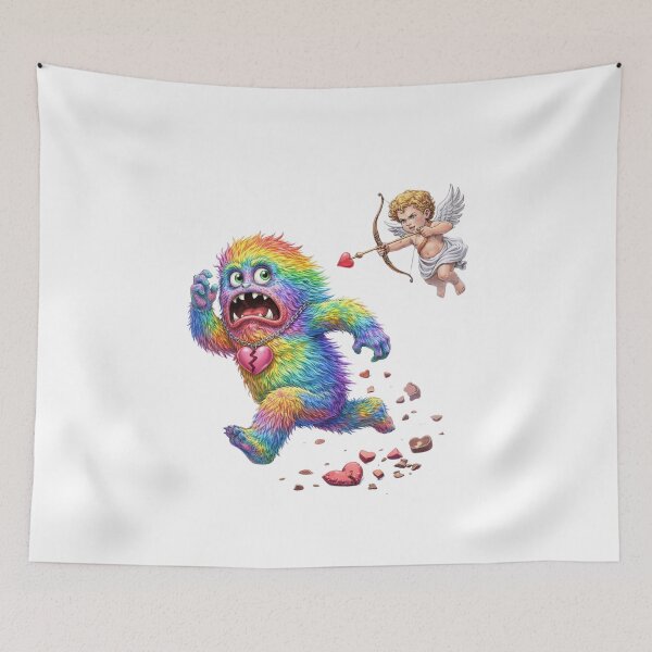 Item preview, Love Hurts – Cupid vs Rainbow Monster designed and sold by PRfoxy.