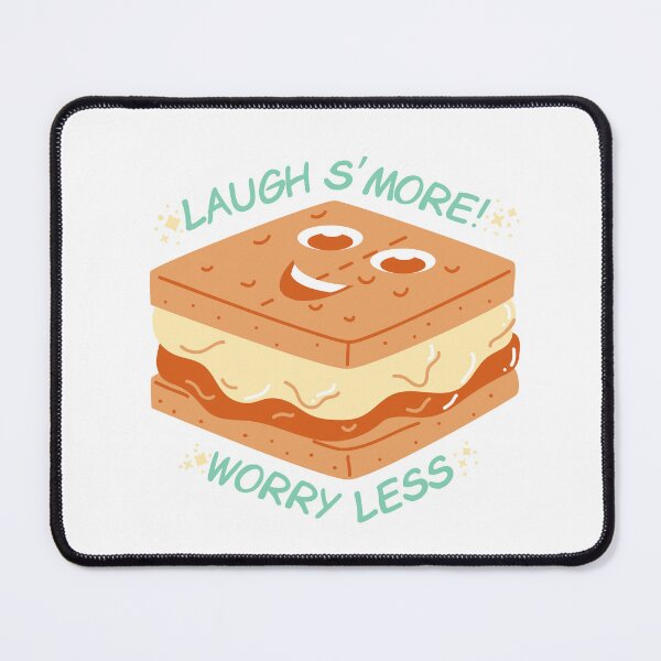 Item preview, Laugh S’more, Worry Less – Cute Smores Illustration designed and sold by Desikhanna123.