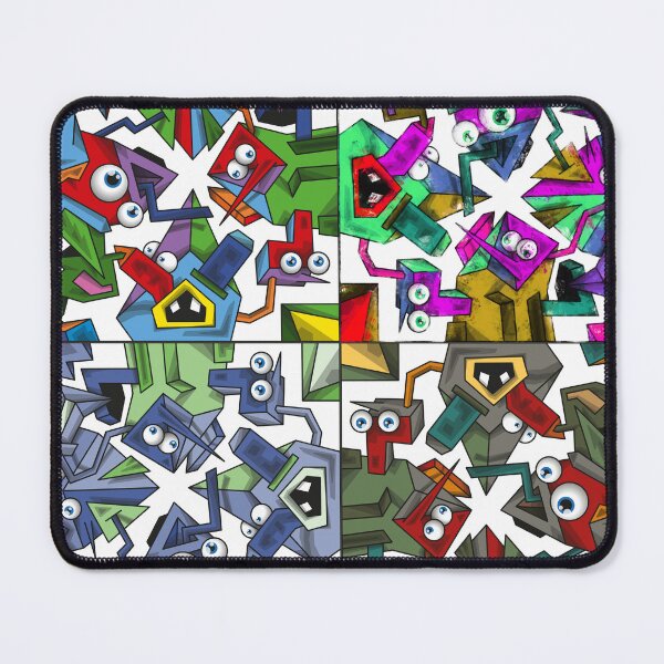 Item preview, Triangle Tile #13b - Mosaic of different palette shades designed and sold by liquid-print.